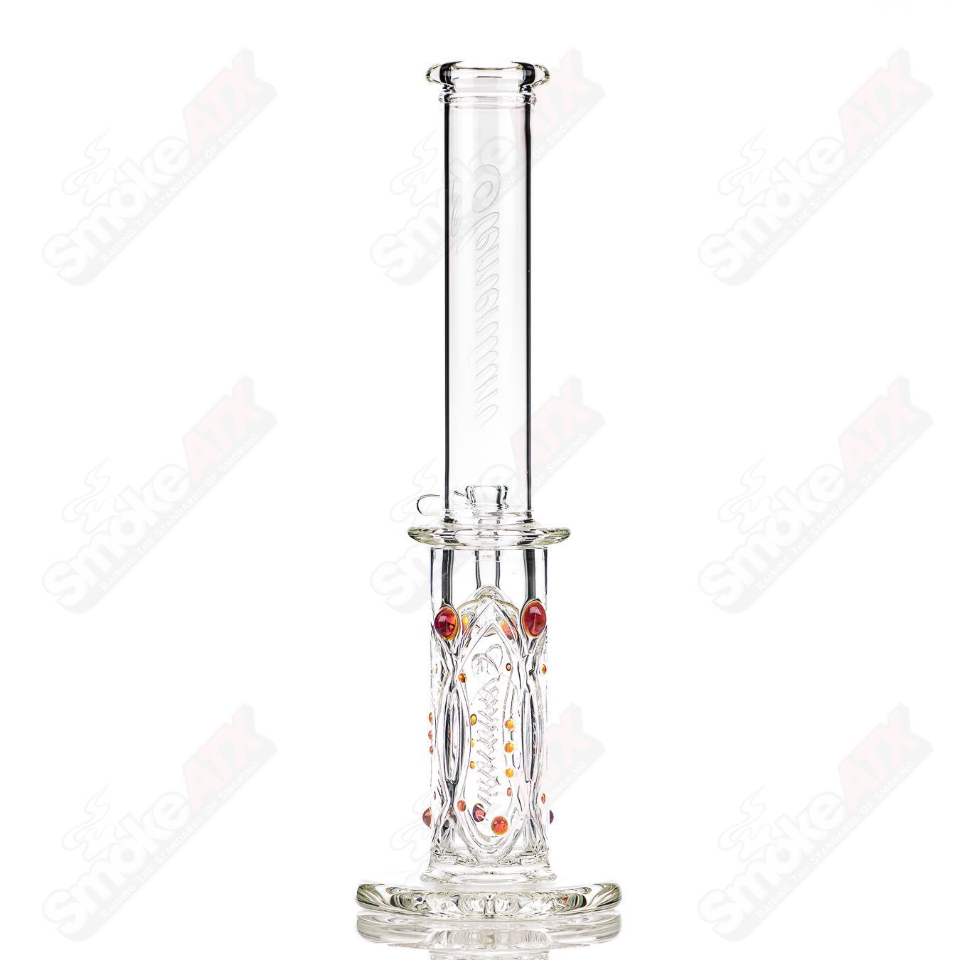 #1 Elementum Membrane Tube with Color Dots Avant-Garde Glass - Smoke ATX