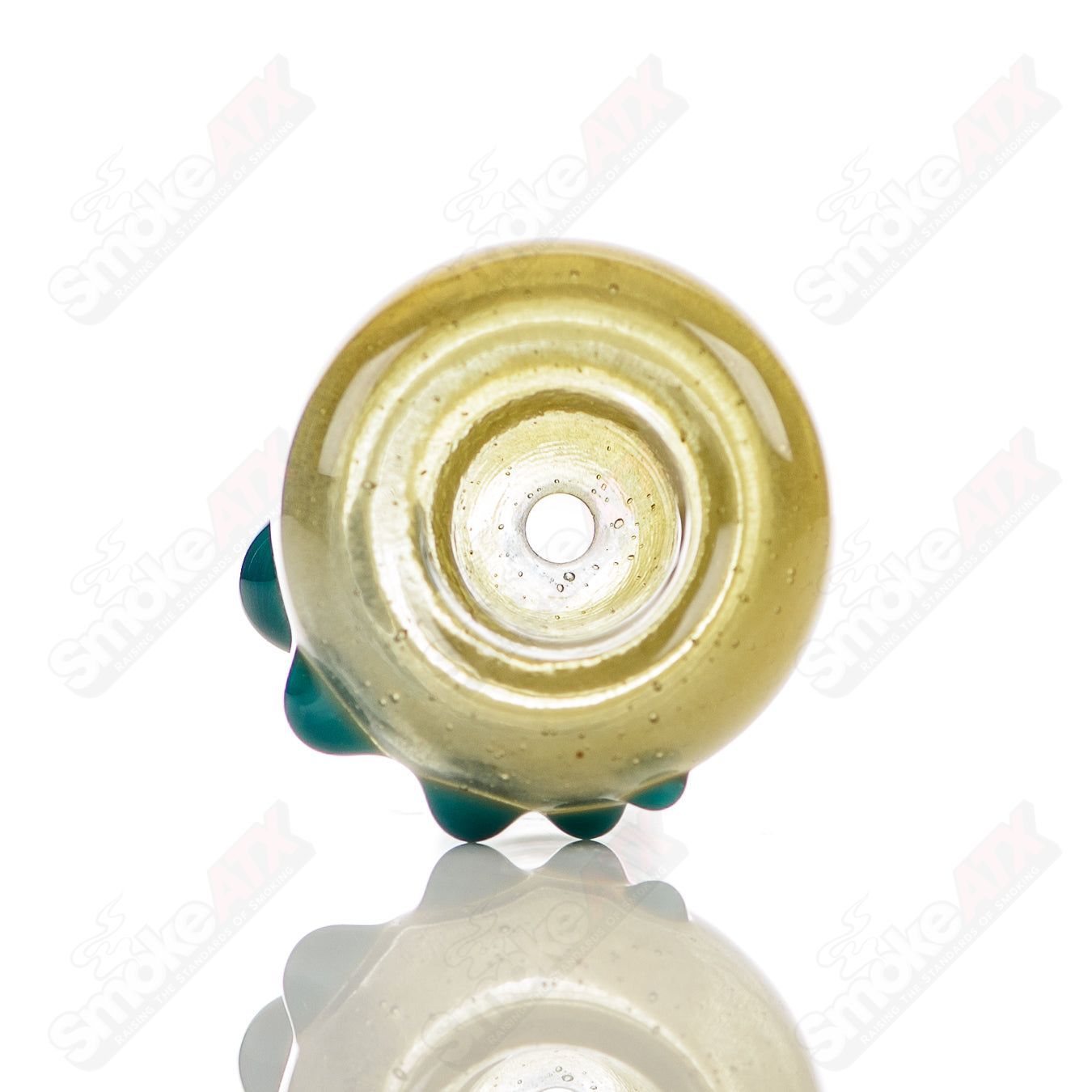 #14 18mm Full Color Push Slide Bowl Dustorm Glass - Smoke ATX