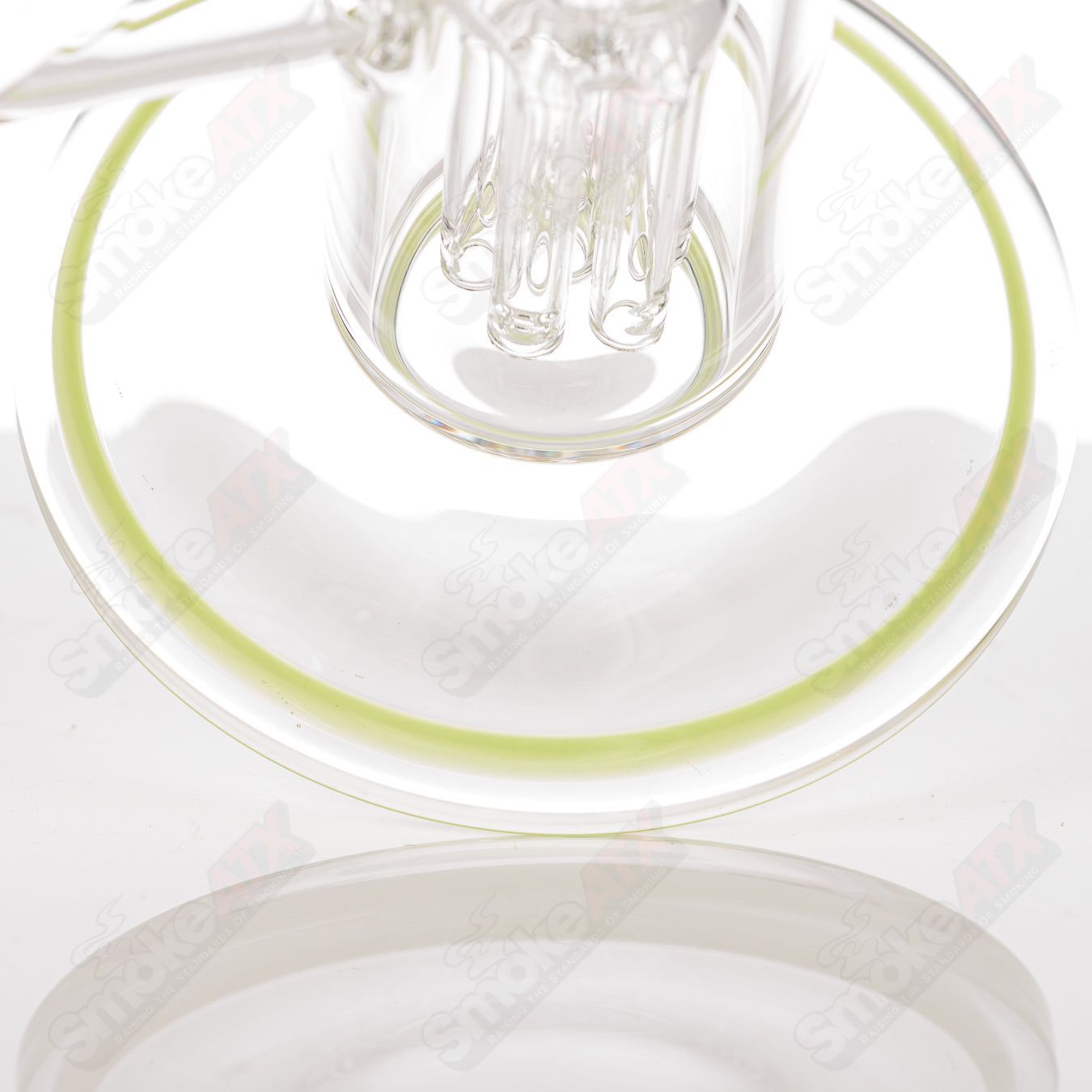 #1 18mm 7/13 Arm Perc w Worked Sections Toro Glass - Smoke ATX