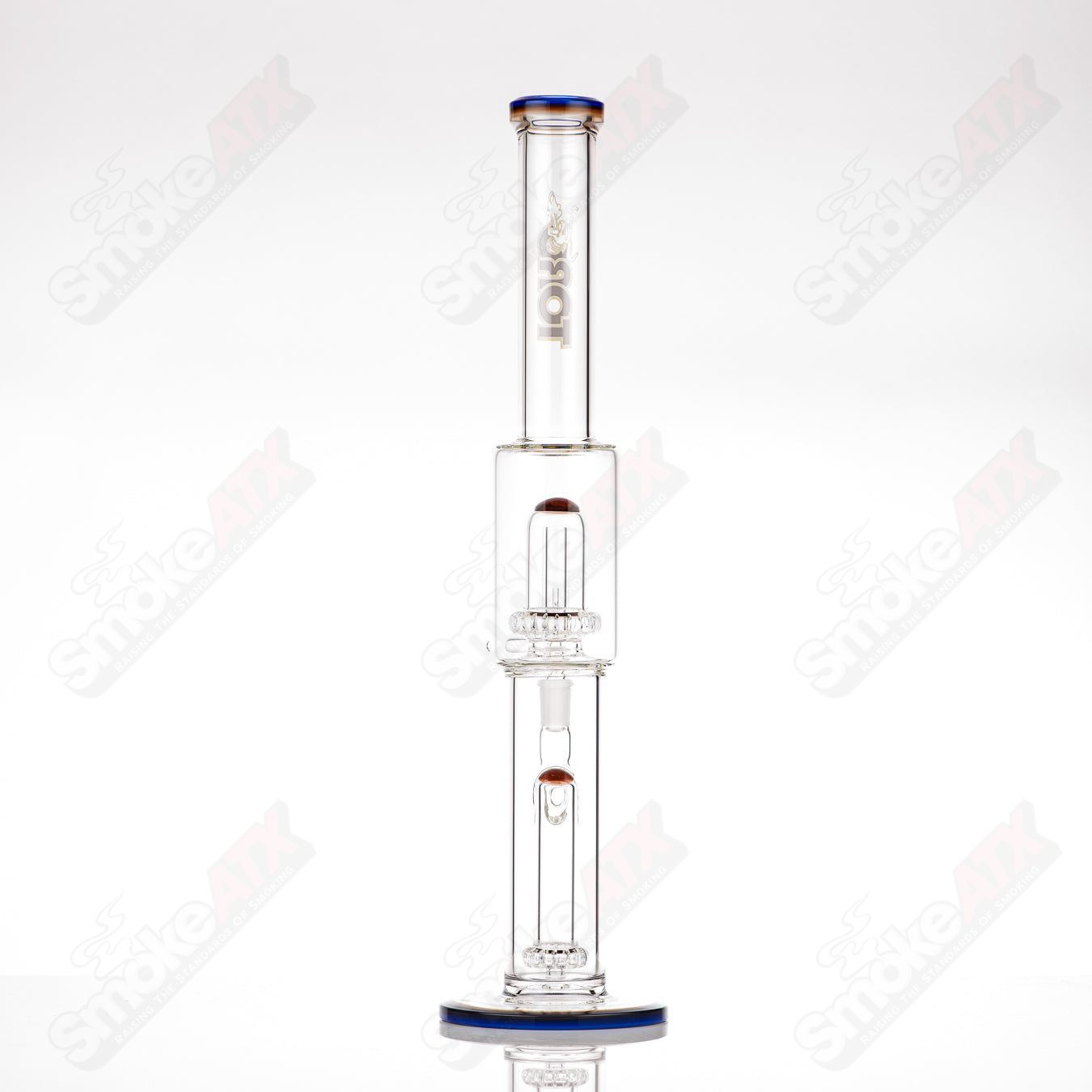 #1 18mm Full size Circ to Circ Toro Glass - Smoke ATX