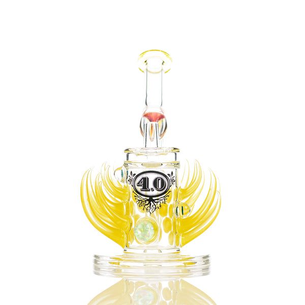 Horned Rig (4.0 Lemondrop ) E.Ross x Freeek Glass - Smoke ATX