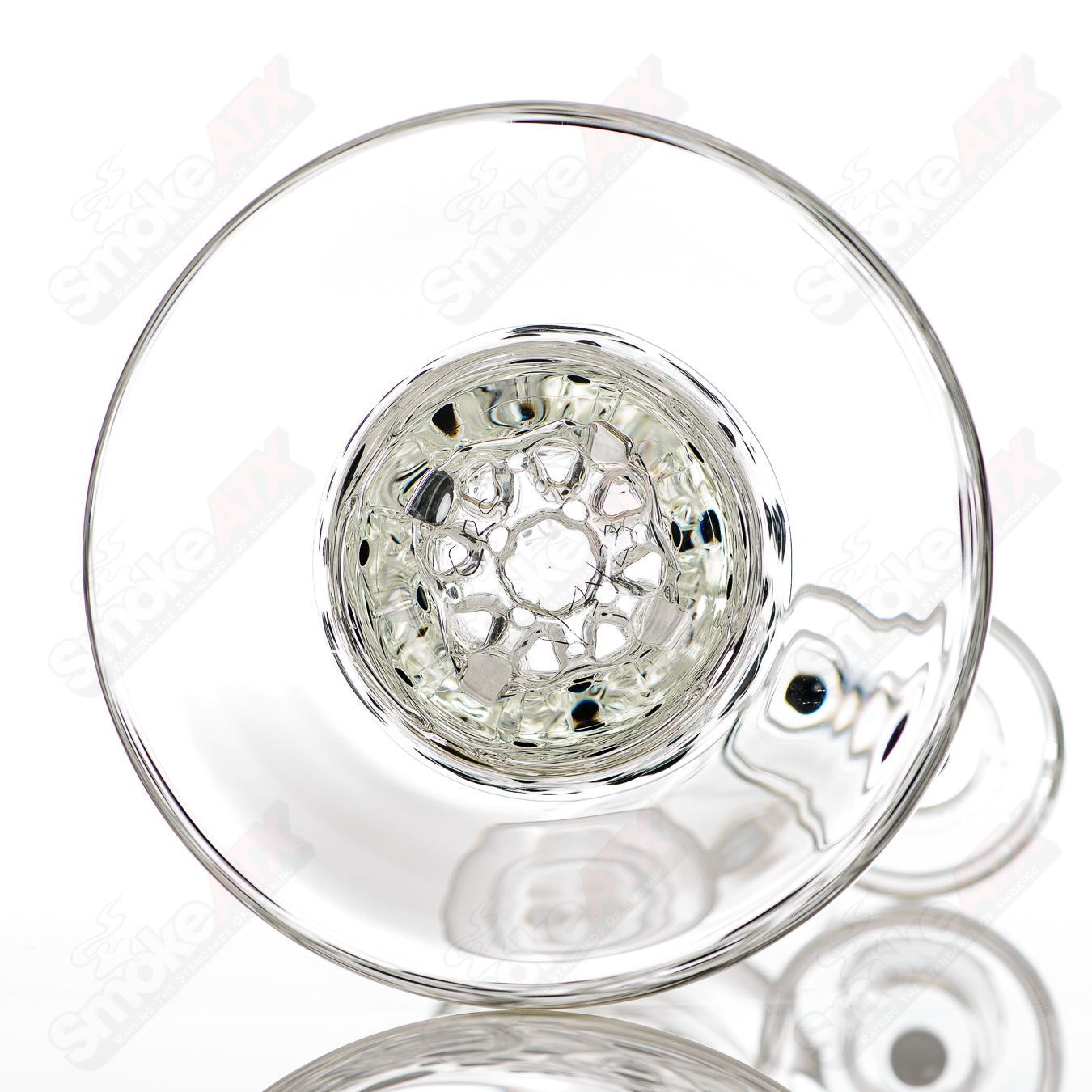 #2 Elementum Membrane Tube with Color Dots Avant-Garde Glass - Smoke ATX