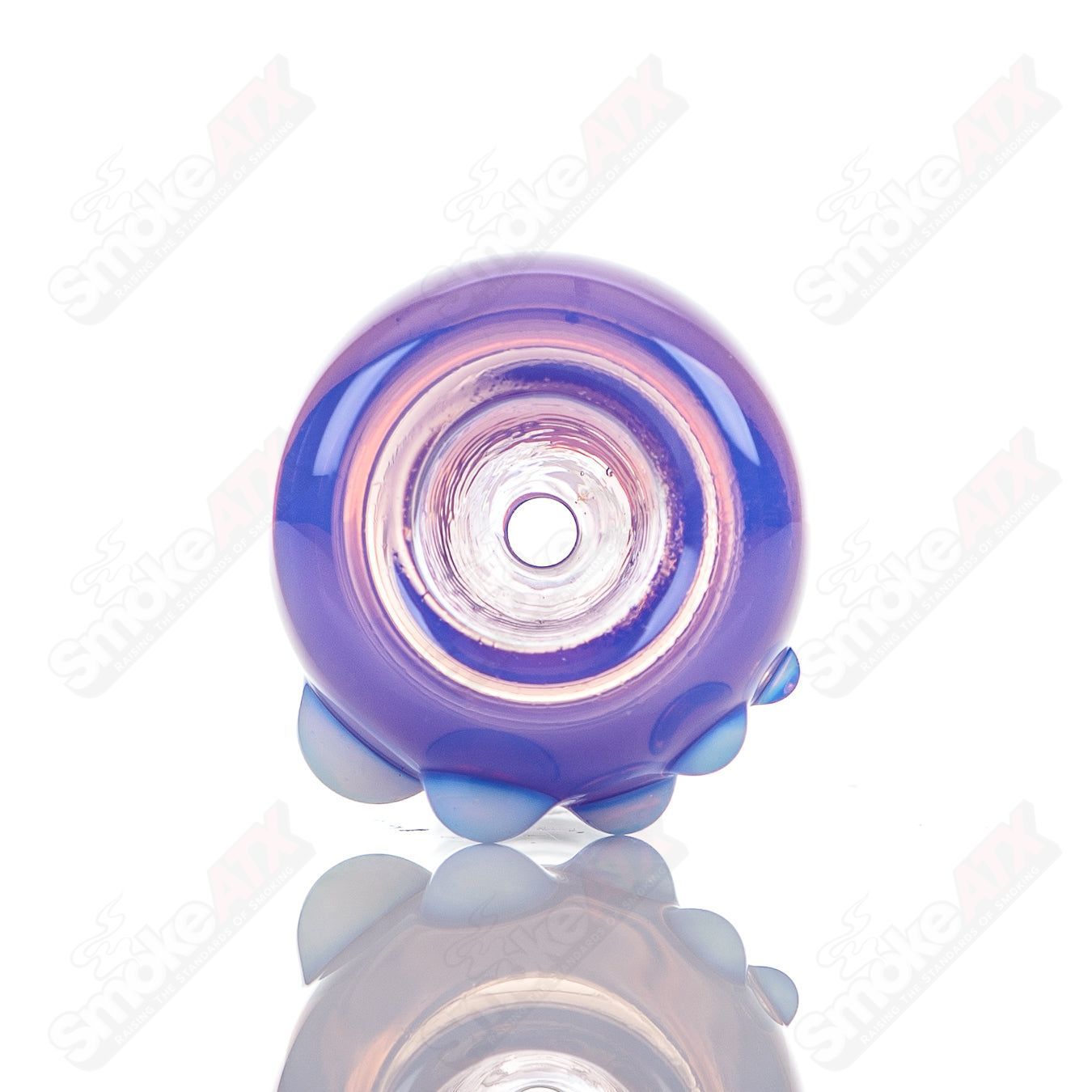 #3 18mm Full Color Push Slide Bowl Dustorm Glass - Smoke ATX