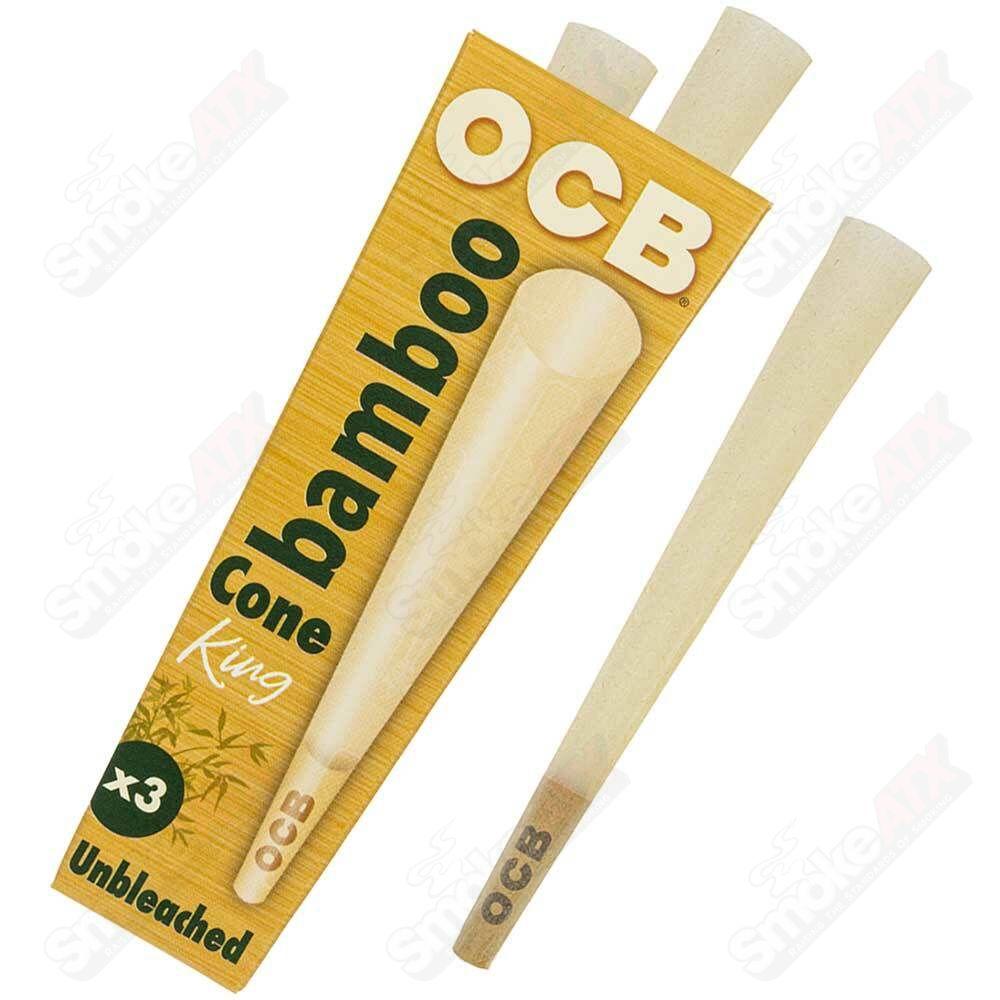 3pk King Unbleached Cones OCB - Smoke ATX