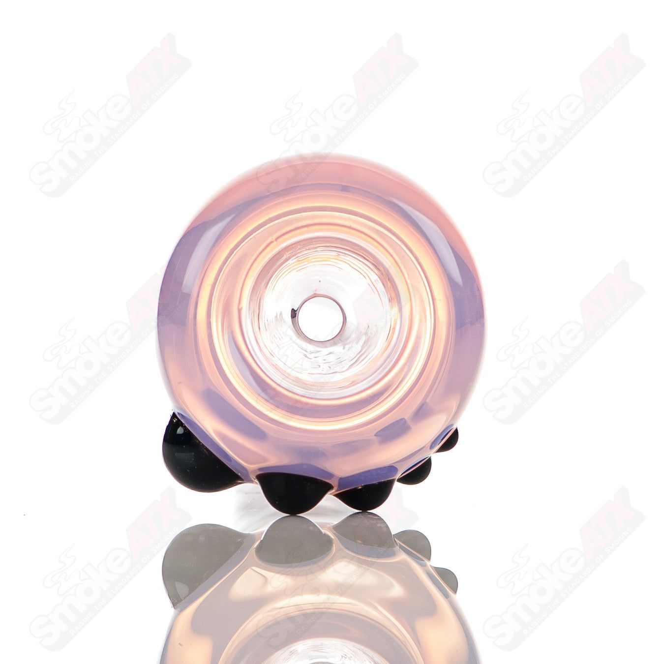 4 18mm Full Color Push Slide Bowl Dustorm Glass - Smoke ATX