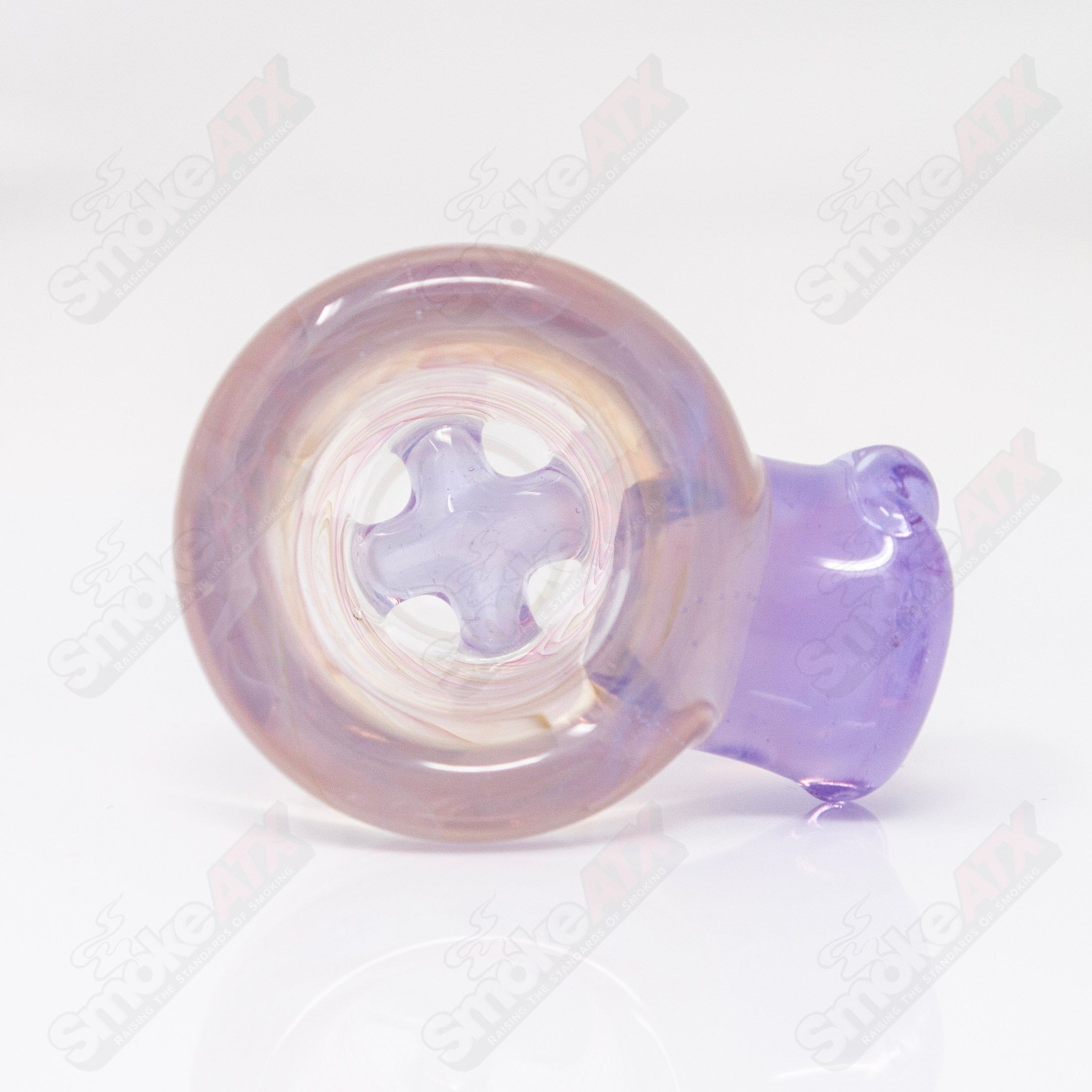 Lucid 18mm Full Accent Slide Black T Glass #6 - Smoke ATX