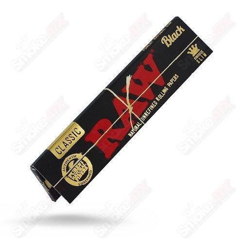 Slim King Size Black Rolling Papers Raw - Smoke ATX