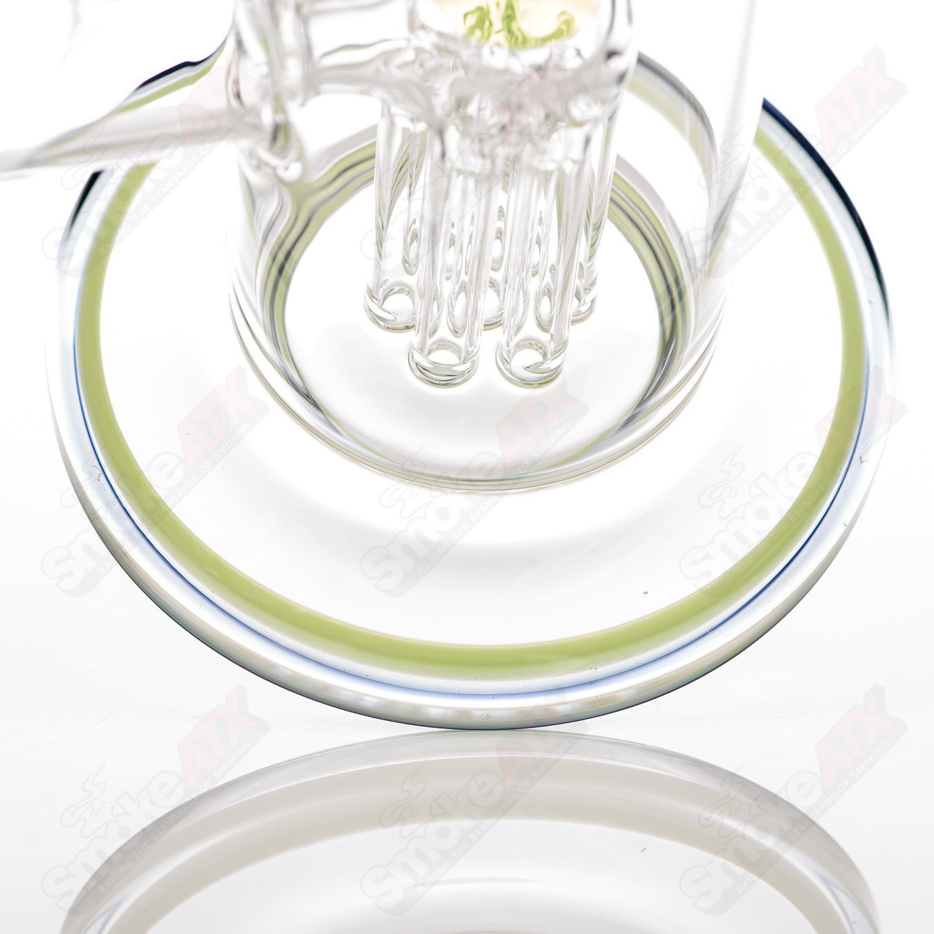 #1 14mm Mini Tree w Color Accent Toro Glass - Smoke ATX