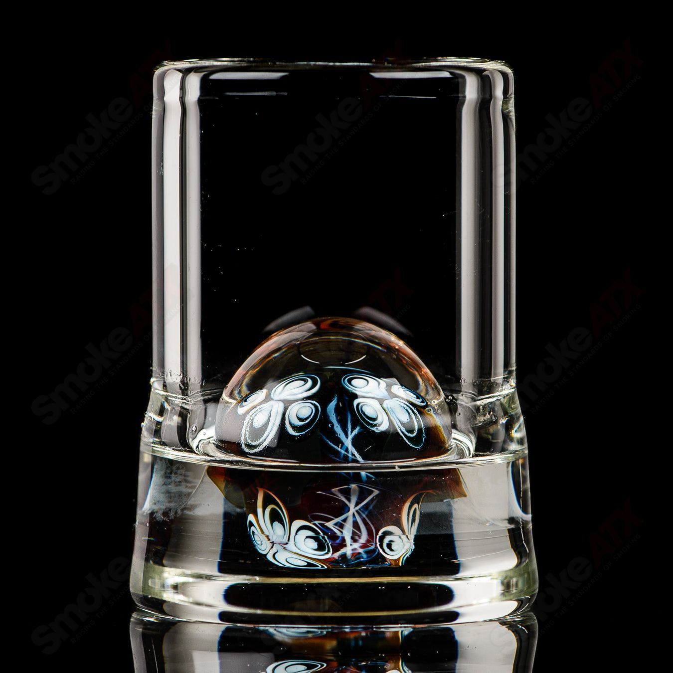 #1 Dot Stack Shot Glass Indo Glass - Smoke ATX