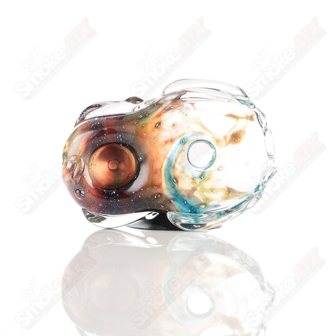 #27 Donut Chillum Glass by Nobody - Smoke ATX