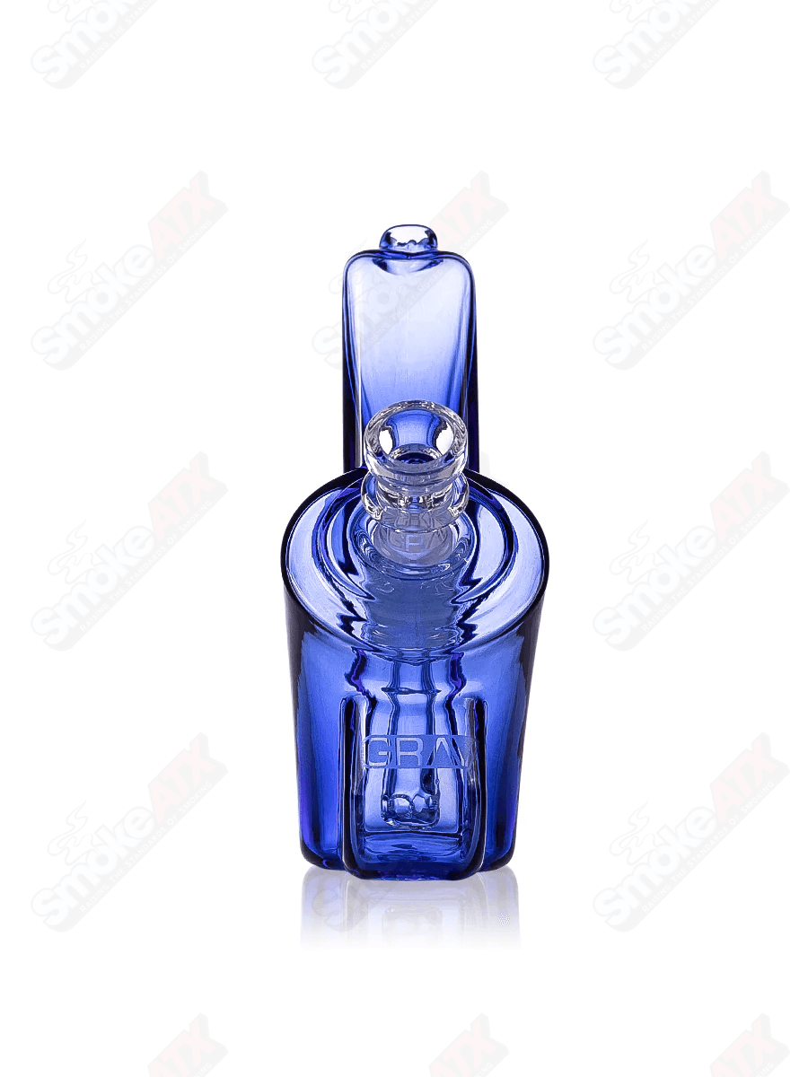 Light Cobalt Wedge Bubbler Grav Labs - Smoke ATX