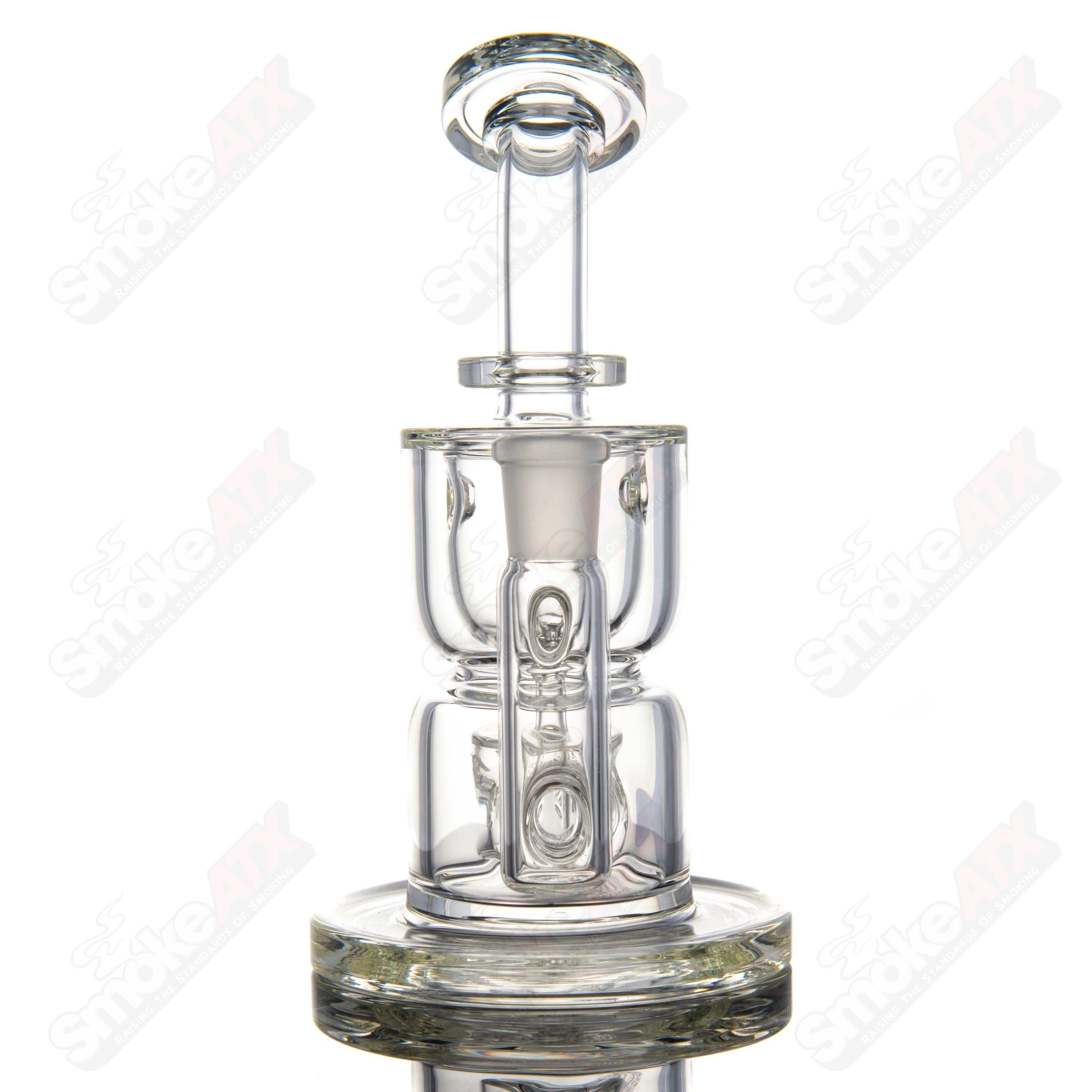 Clear Hourglass Taurus Incycler Fat Boy Glass - Smoke ATX