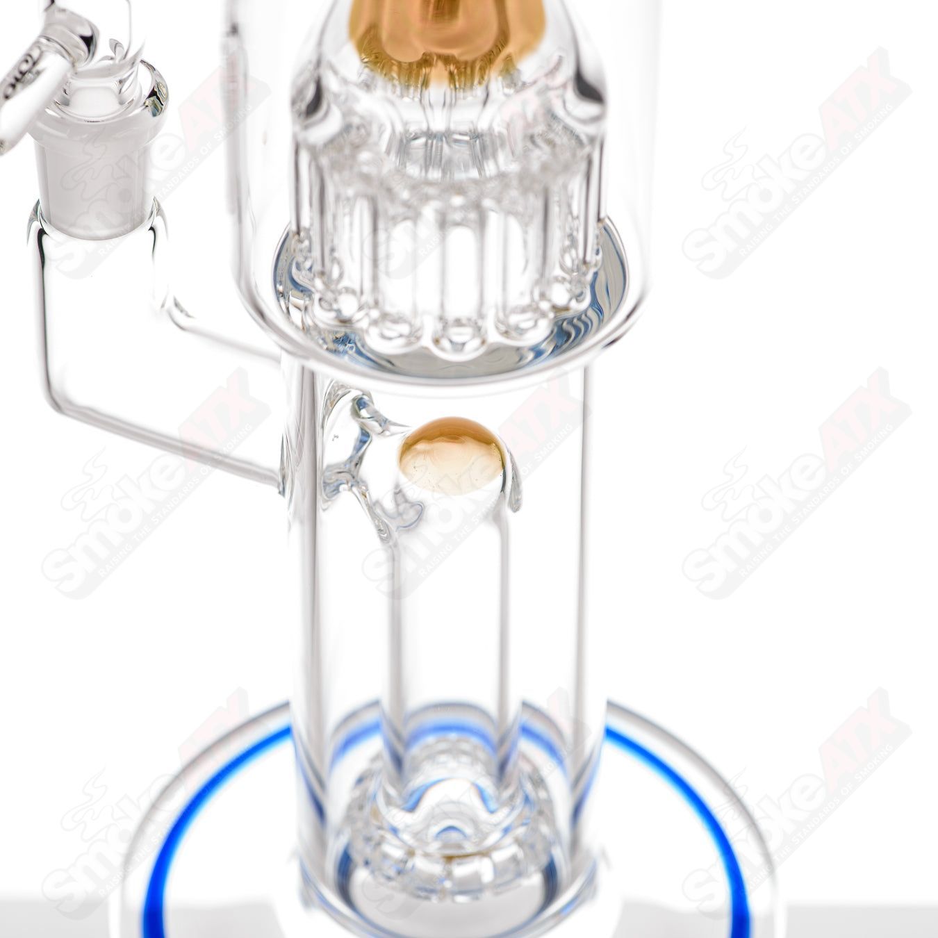 #1 Mini Circ to 13 Arm Conturax w Color Accent Toro Glass - Smoke ATX