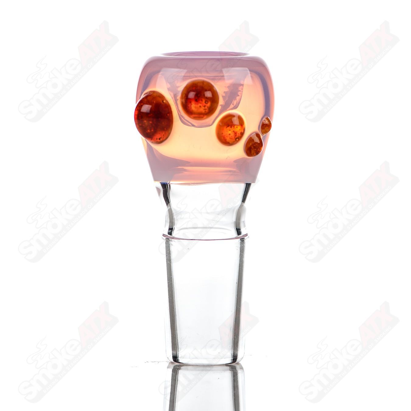 #2 18mm Full Color Push Slide Bowl Dustorm Glass - Smoke ATX