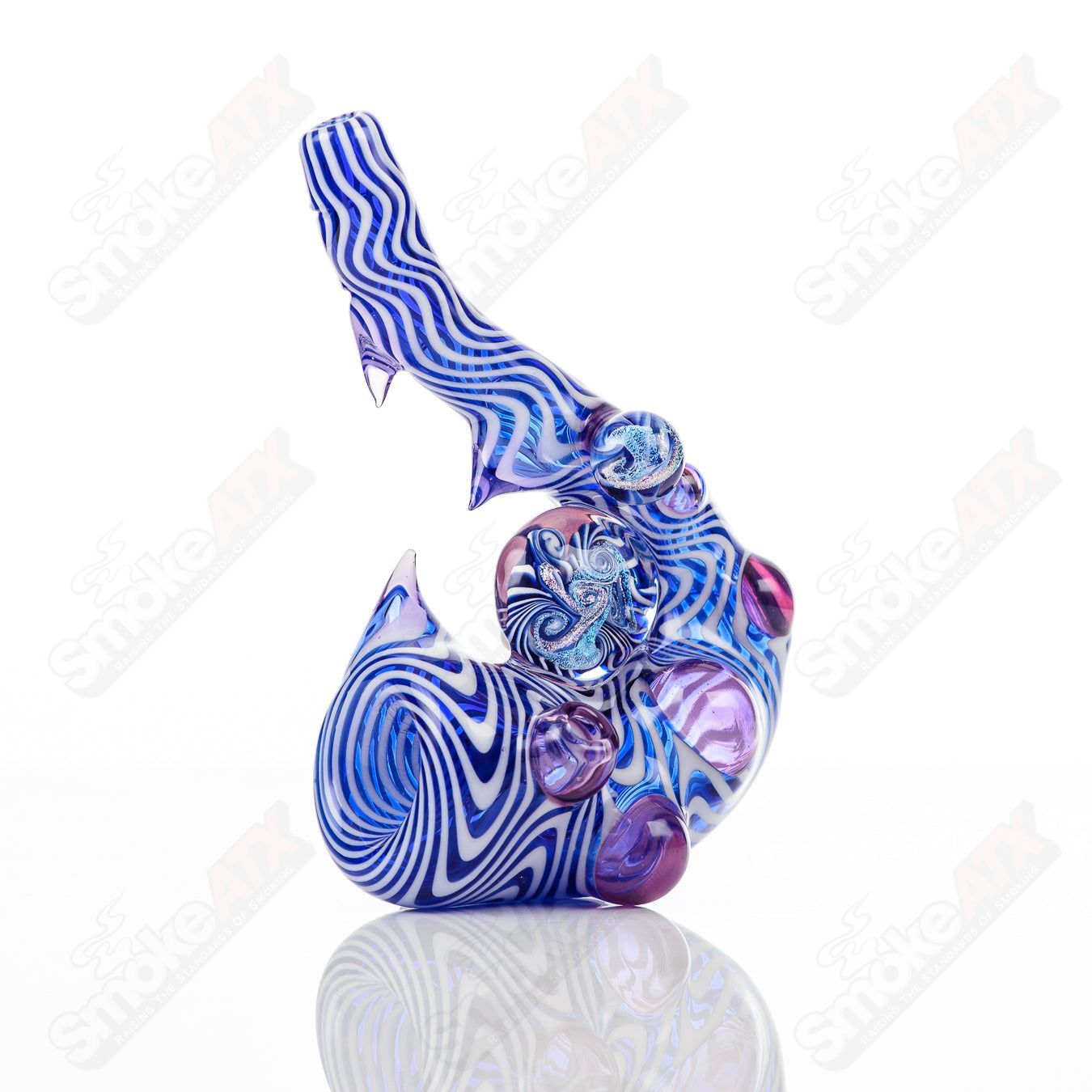 Sherlock (Cobalt Blue/Star White/Royal Jelly) Galactic Glass x SALT - Smoke ATX