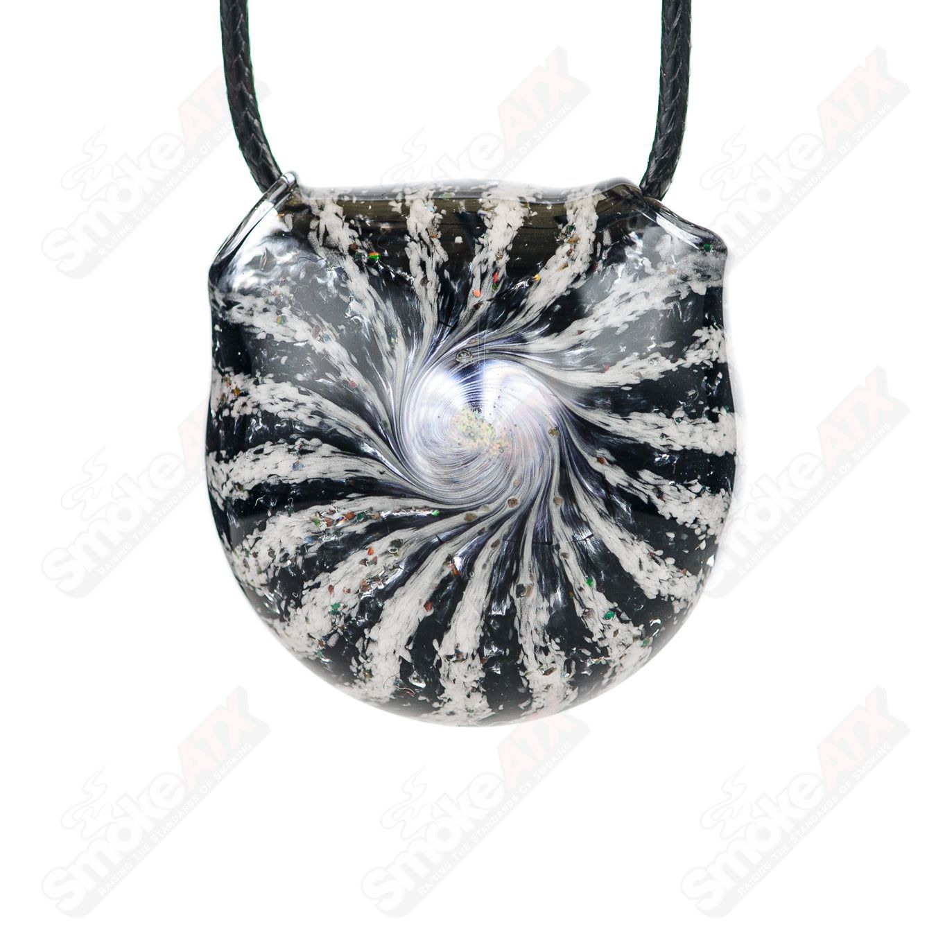 Black/White Dichro Pendant Merican Made - Smoke ATX