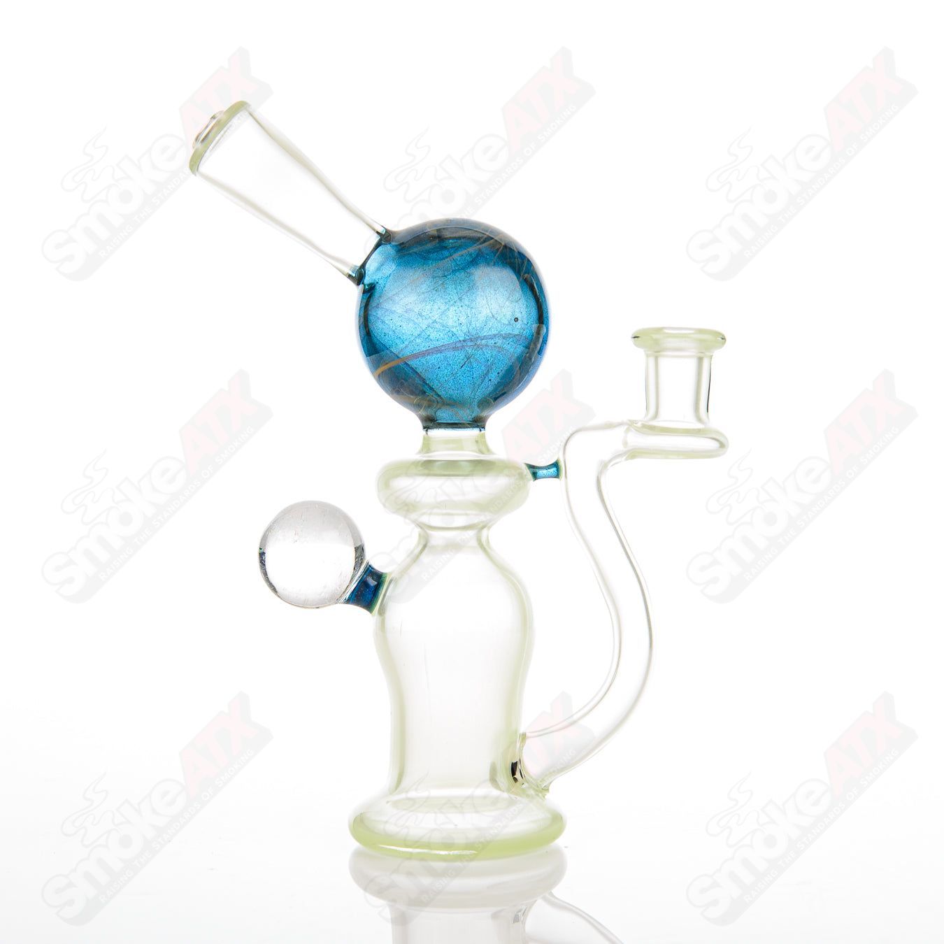 Green Pastel Rig King Leo Glass - Smoke ATX