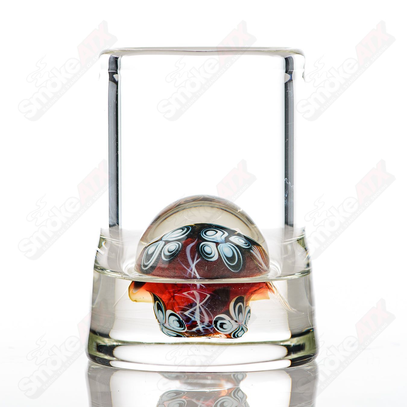 #1 Dot Stack Shot Glass Indo Glass - Smoke ATX