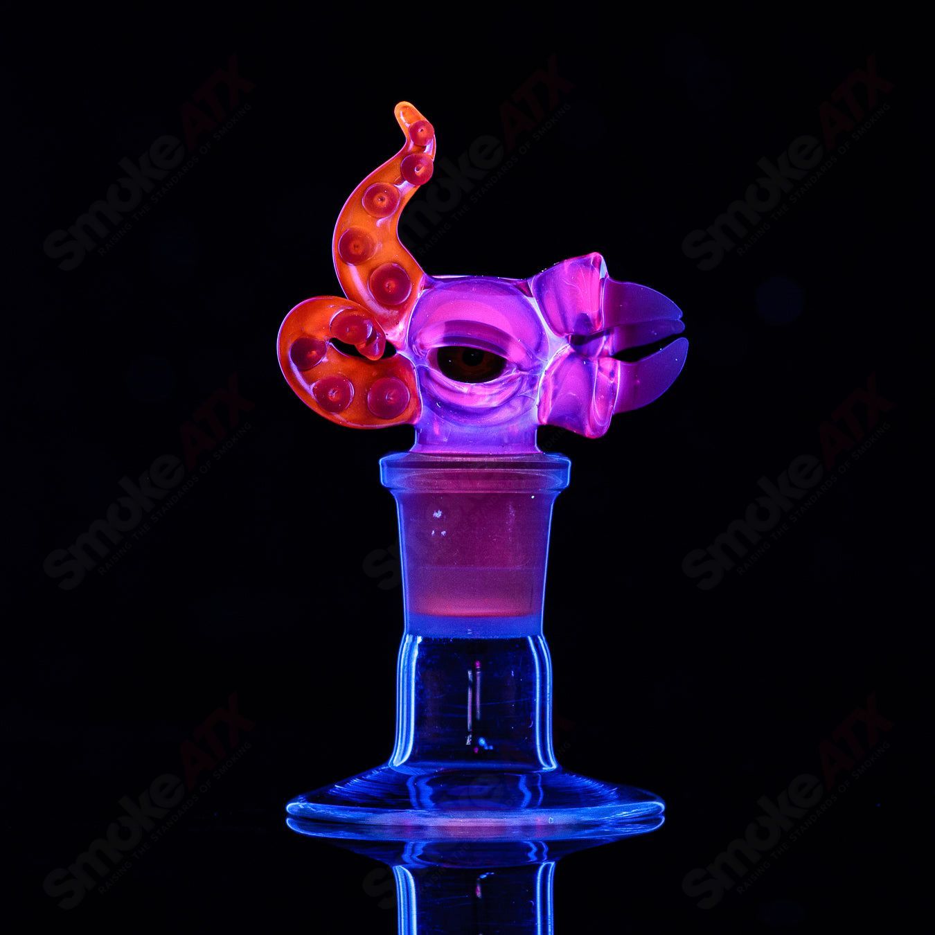 #3 19mm 3 Hole UV Slide (UV Reactive) SPG x SALT - Smoke ATX