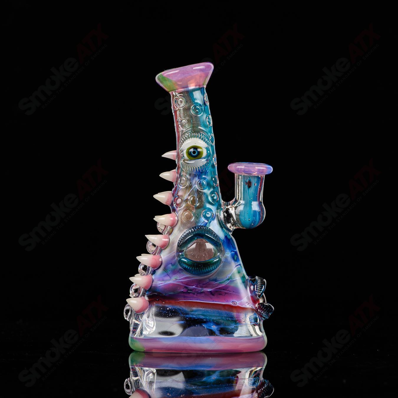 UV Tie-Dye Soul Flask - Glass by Nobody x SALT - Smoke ATX