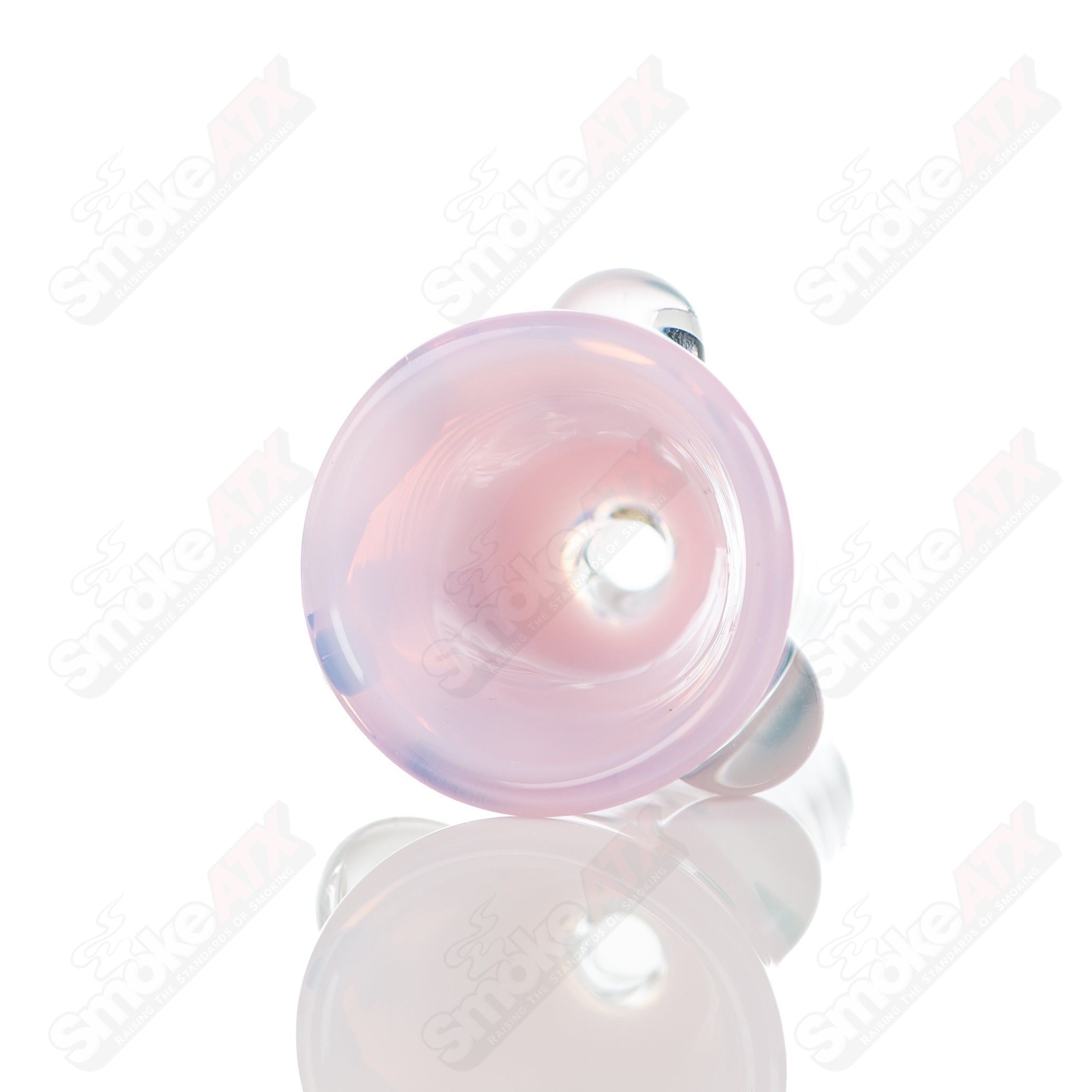 #3 18mm Leopard Print Martini Bowl w Dots Adventures In Glass Blowing - Smoke ATX