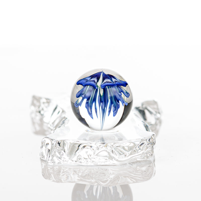 Blue Flower Topper Marble Kobuki Glass Kobuki Glass - Smoke ATX