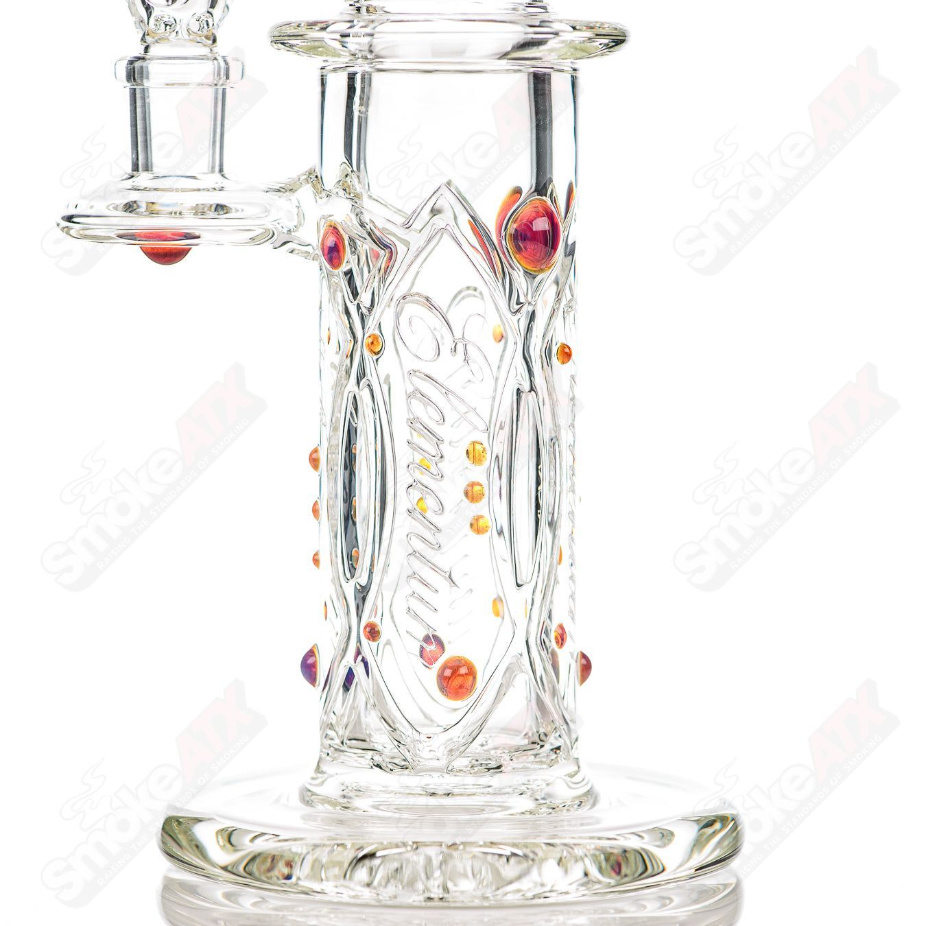 #1 Elementum Membrane Tube with Color Dots Avant-Garde Glass - Smoke ATX
