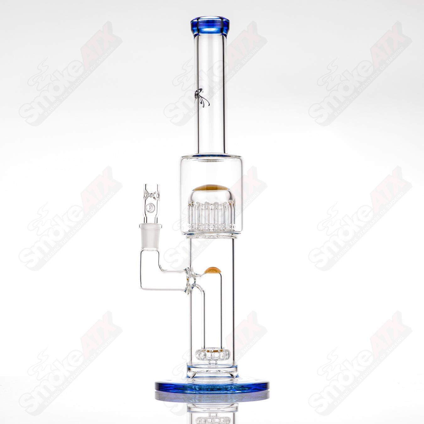 #1 Mini Circ to 13 Arm Conturax w Color Accent Toro Glass - Smoke ATX