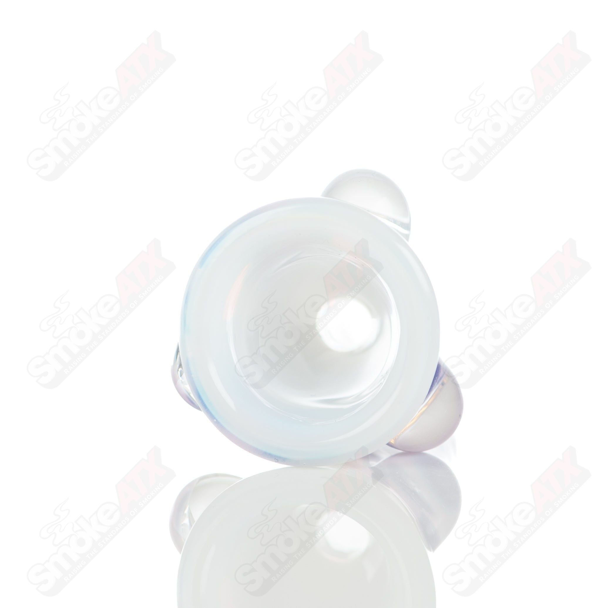 #1 18mm Leopard Print Martini Bowl w Dots Adventures In Glass Blowing - Smoke ATX