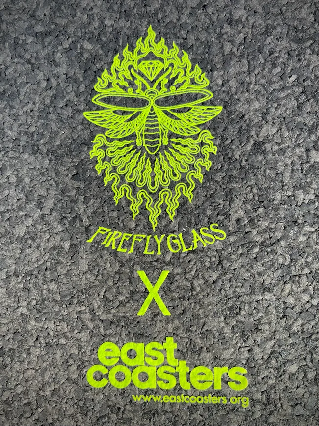 Mason Jar Gorilla Dab Mat Firefly  x East Coasters - Smoke ATX