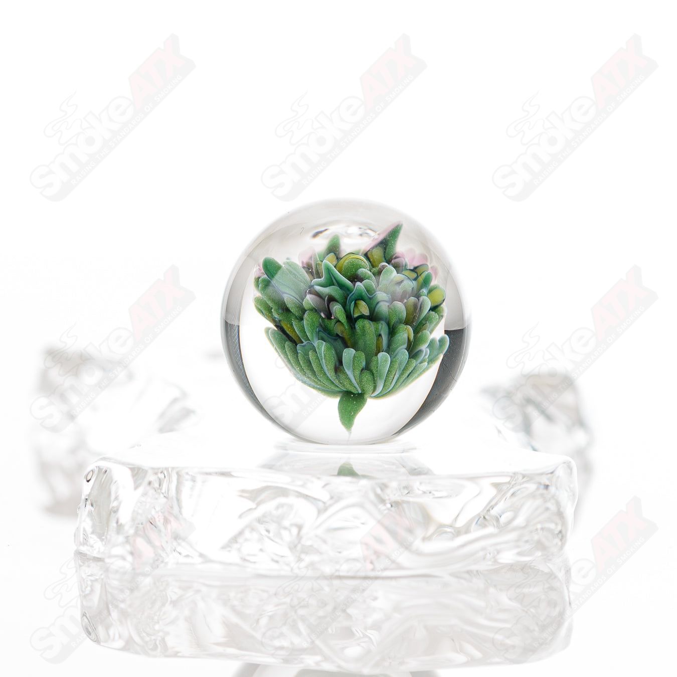 #1 Flower Topper Marble Kobuki Glass Kobuki Glass - Smoke ATX