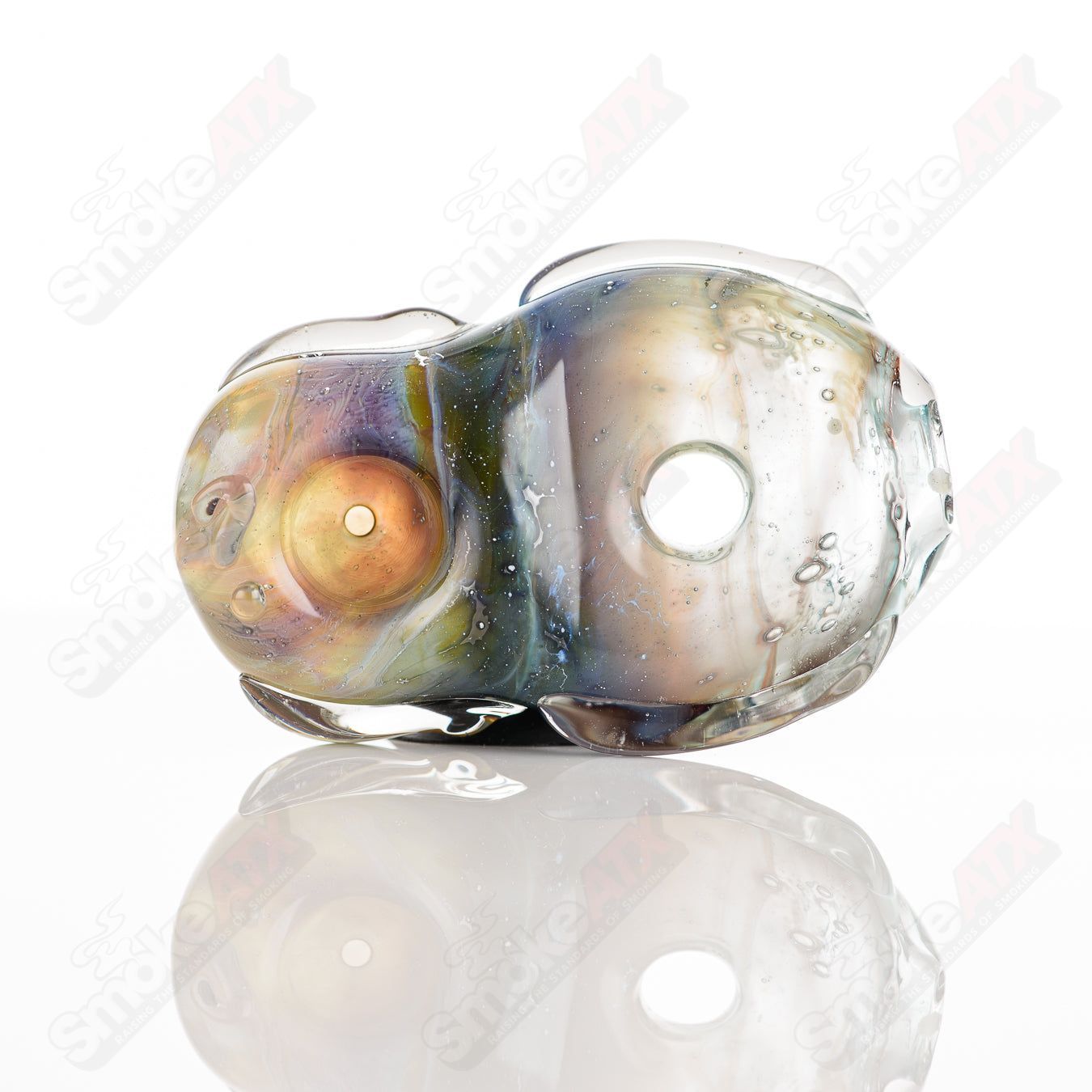 #17 Donut Chillum Glass by Nobody - Smoke ATX