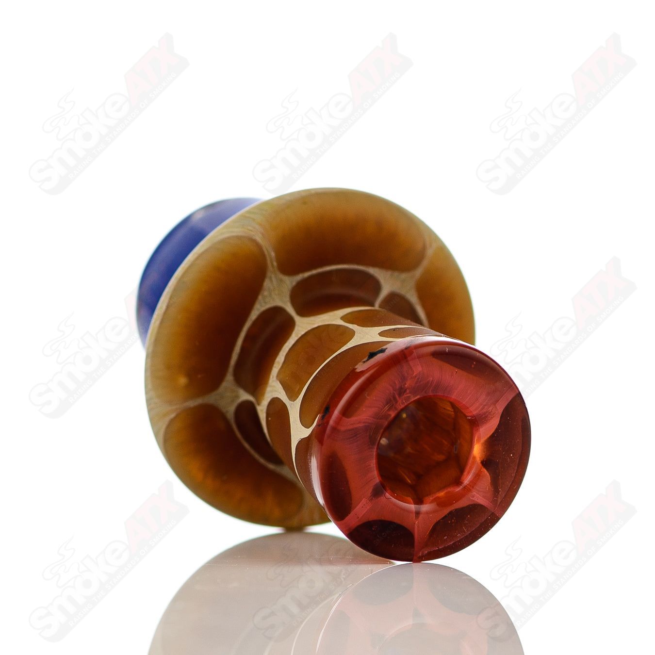 Blue Giraffe Spinner Cap w Pearl Robertson Glass - Smoke ATX