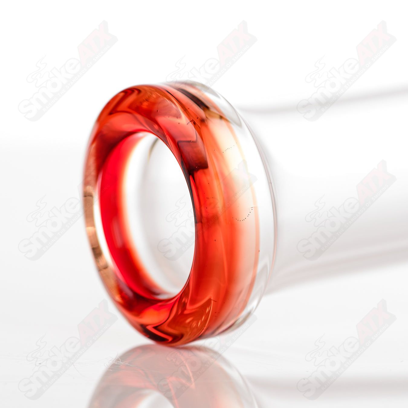 #2 18mm 7/13 Arm Perc w Worked Sections Toro Glass - Smoke ATX