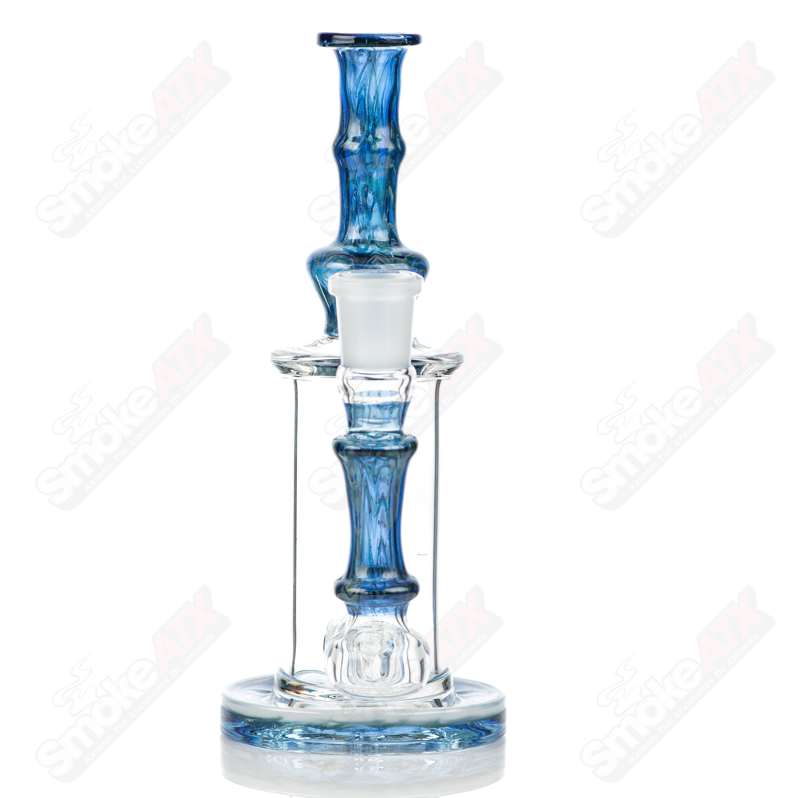 #1 18mm 50mm Wrap n Rake Inline Tube Tagle Glass - Smoke ATX