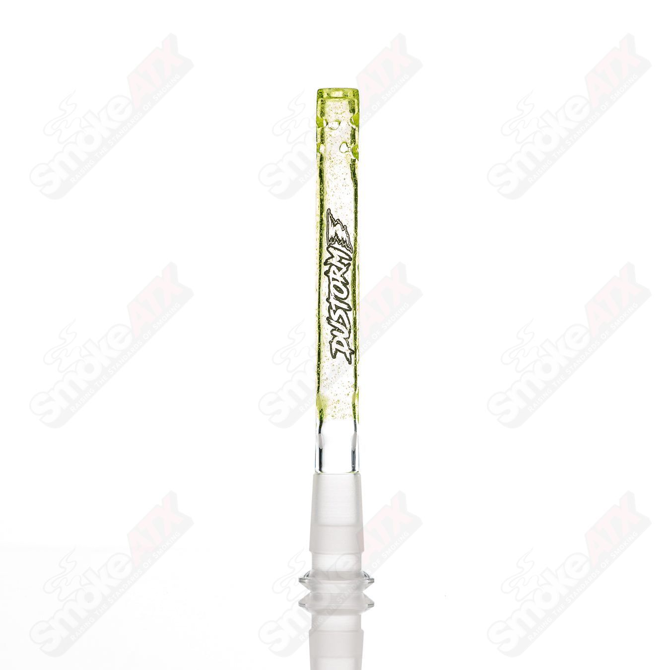 #2 14mm UV Downstem German Diffused Single Color Dustorm Glass - Smoke ATX