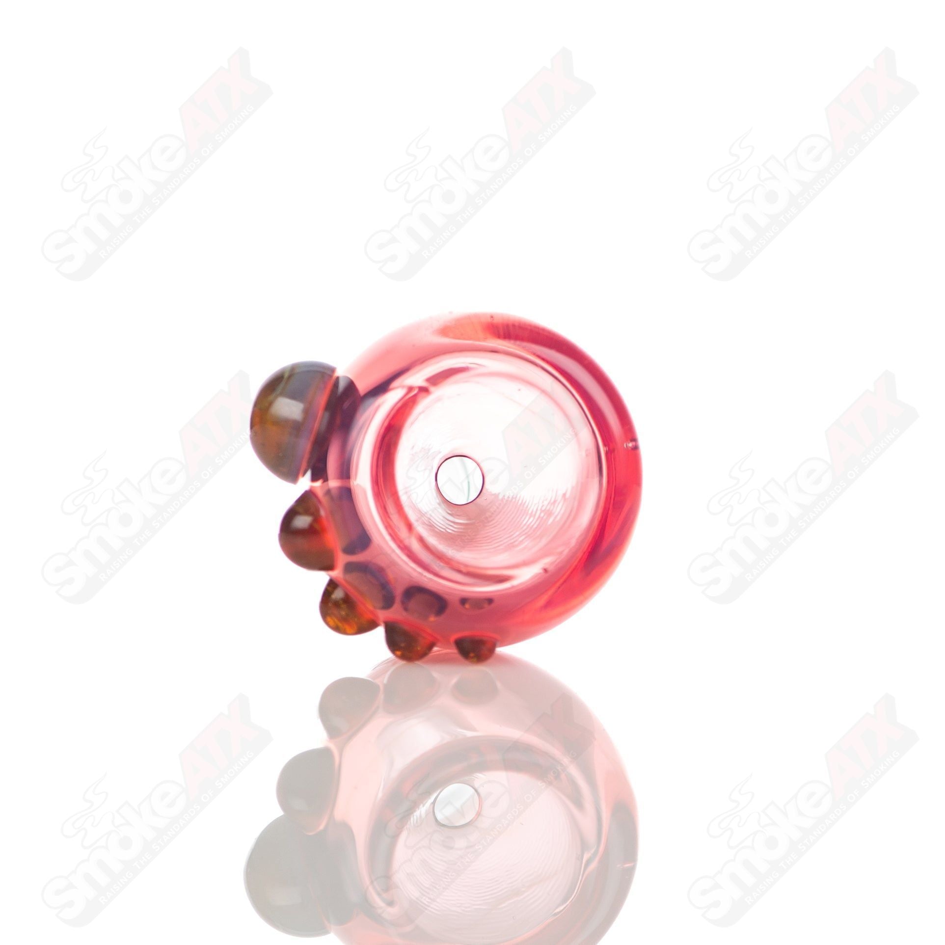 #5 10mm Full Color Push Slide Bowl Dustorm Glass - Smoke ATX