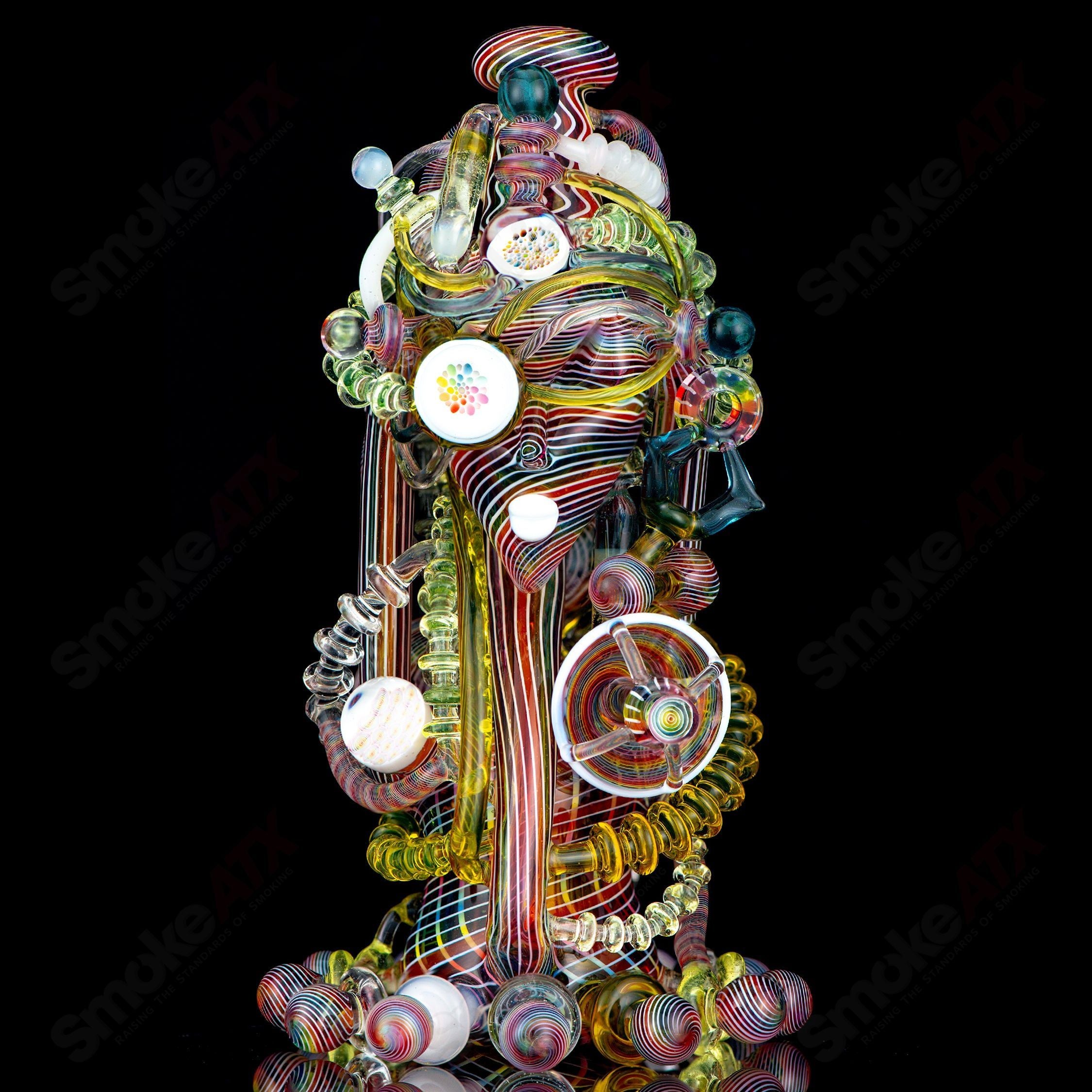 "The Mother Borg" Lace Face x Karma Glass Collab - Smoke ATX