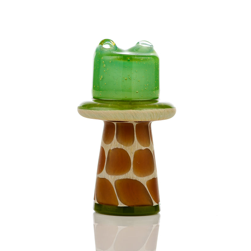 Green Giraffe Spinner Cap w Pearl Robertson Glass - Smoke ATX