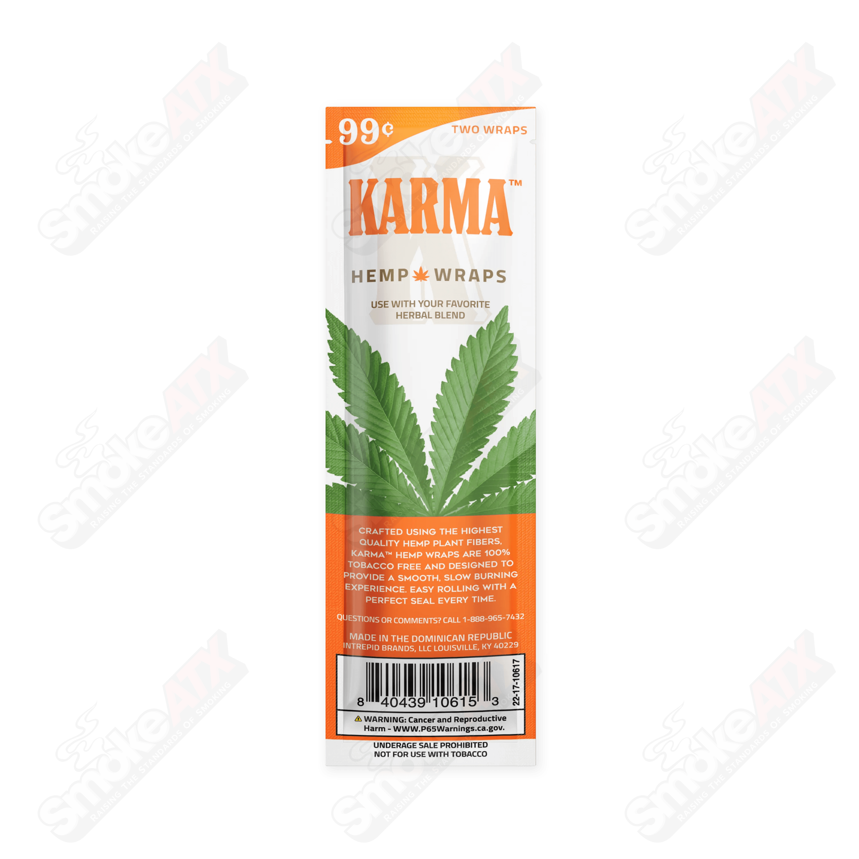 Tropic Trip Karma Hemp Wraps - Smoke ATX
