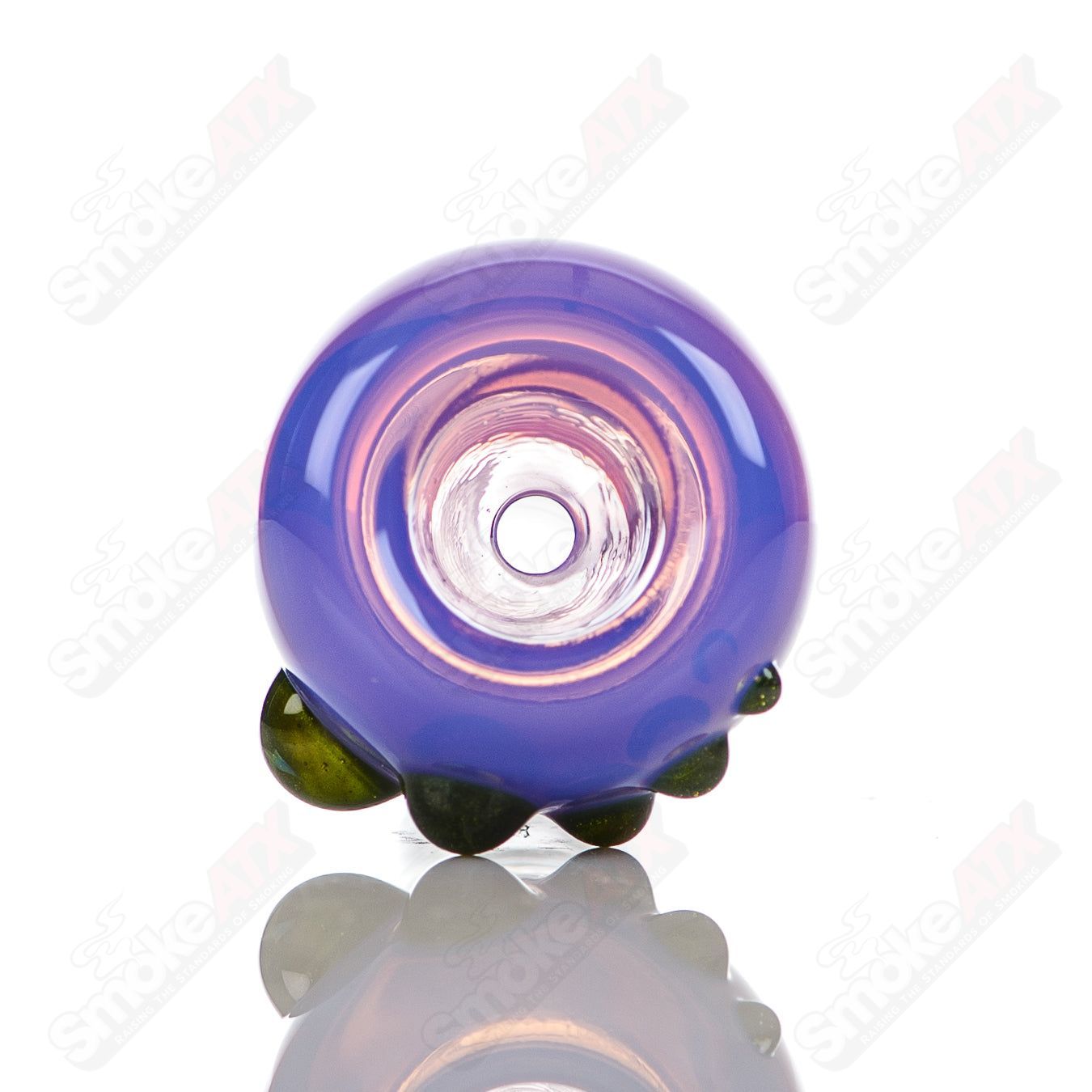9 18mm Full Color Push Slide Bowl Dustorm Glass - Smoke ATX