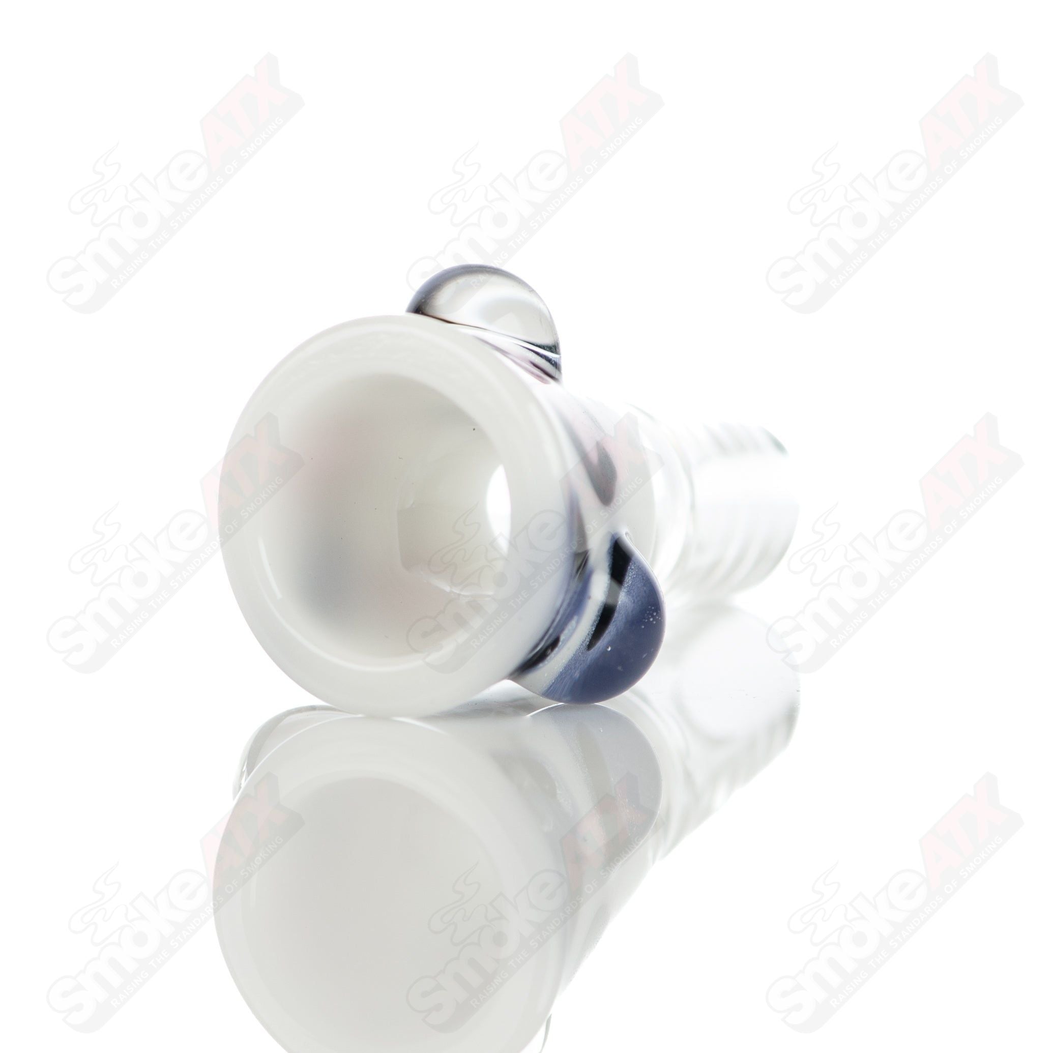 #6 14mm Leopard Print Martini Bowl w Dots Adventures In Glass Blowing - Smoke ATX