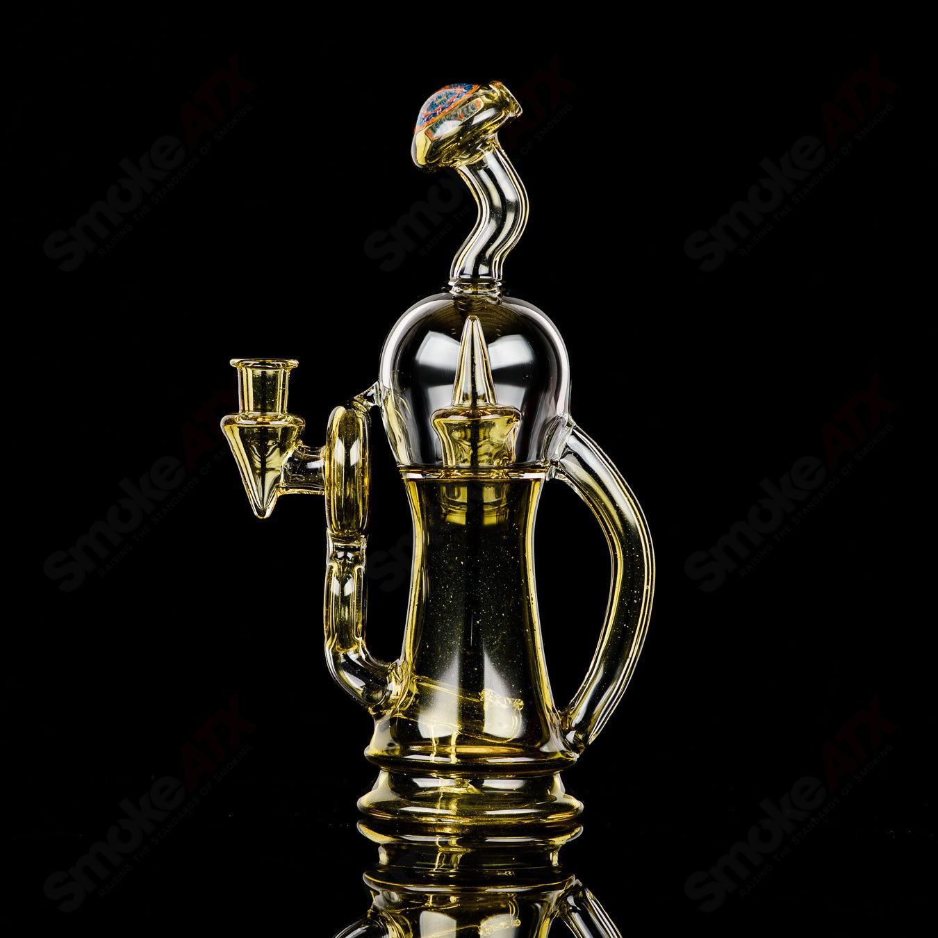 Syzygy Bubble Dumper Recycler - Reed Glass - Smoke ATX