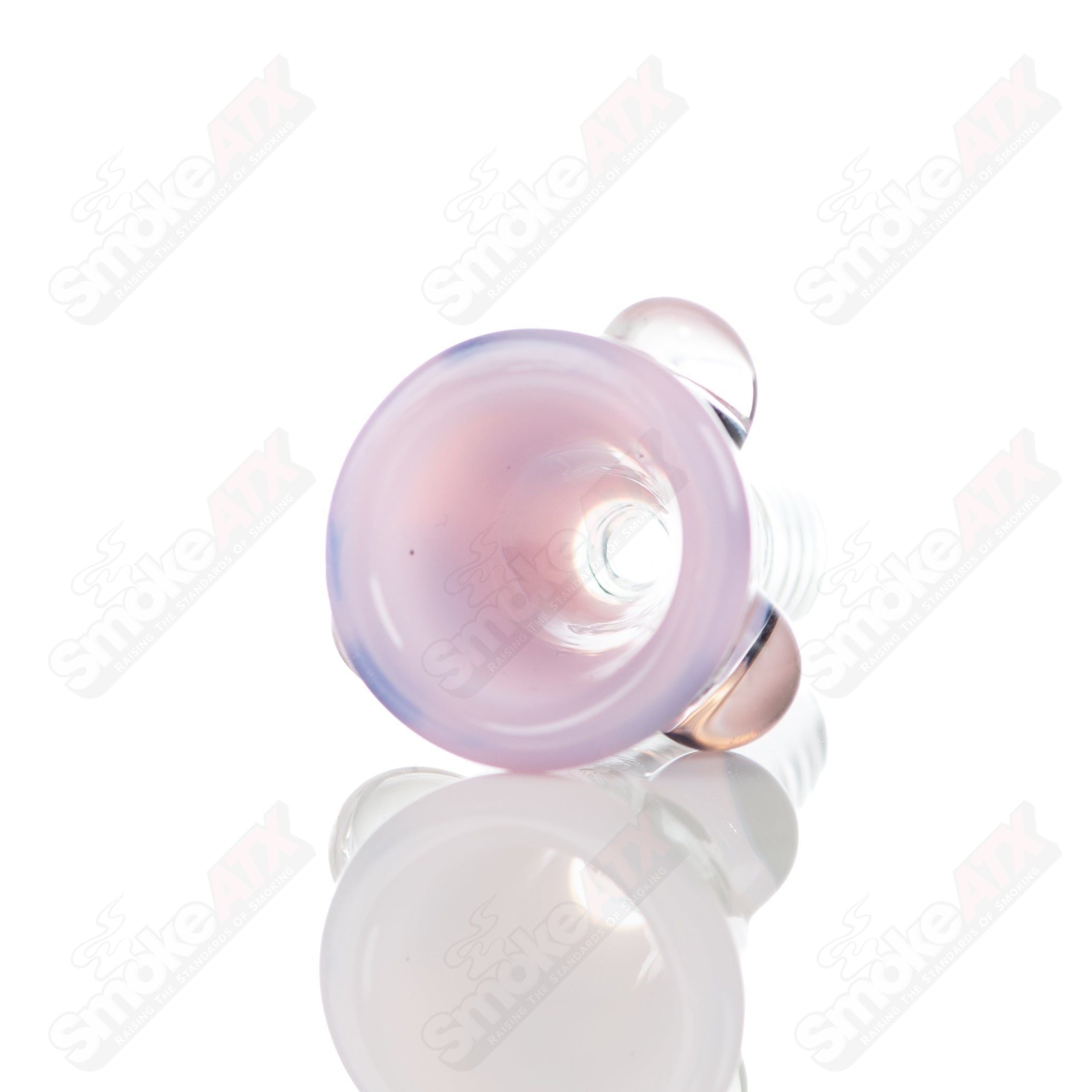 #10 14mm Leopard Print Martini Bowl w Dots Adventures In Glass Blowing - Smoke ATX