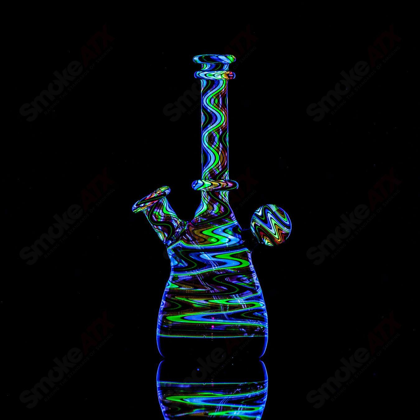 #1 10mm UV Secret Rainbow Mini Tube Dustorm Glass - Smoke ATX