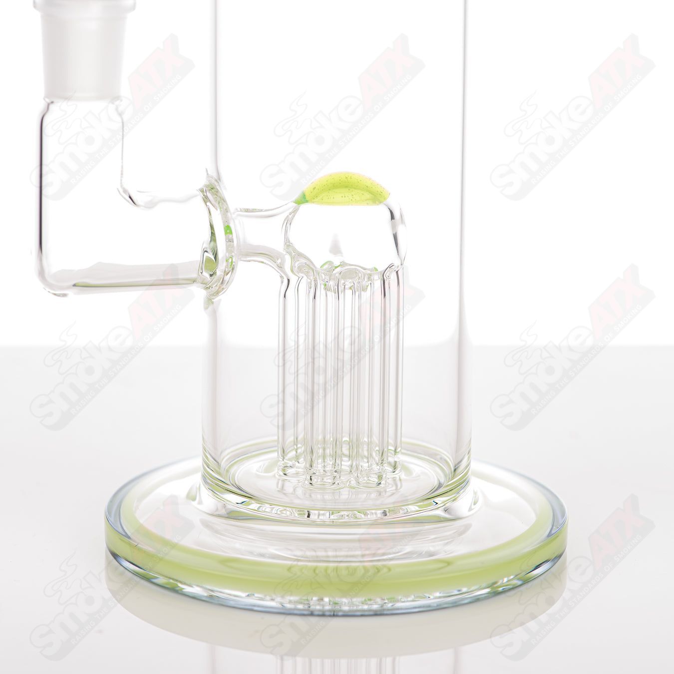 #1 14mm Mini Tree w Color Accent Toro Glass - Smoke ATX