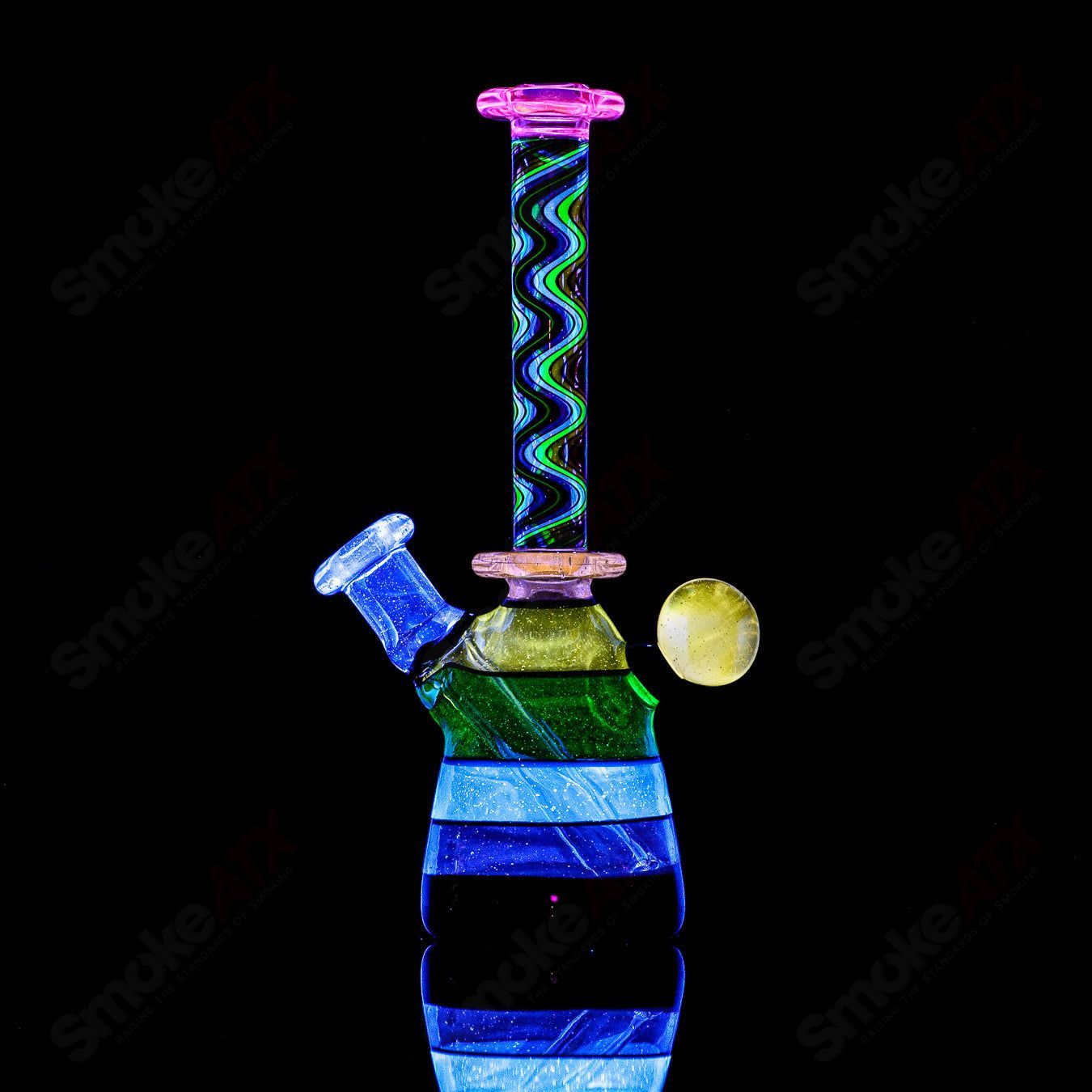 #3 10mm UV Secret Rainbow Mini Tube Dustorm Glass - Smoke ATX