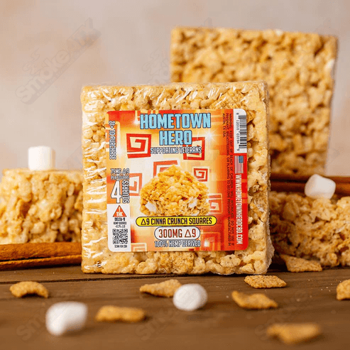 300mg Cinna Crunch Delta 9 Squares Hometown Hero - Smoke ATX