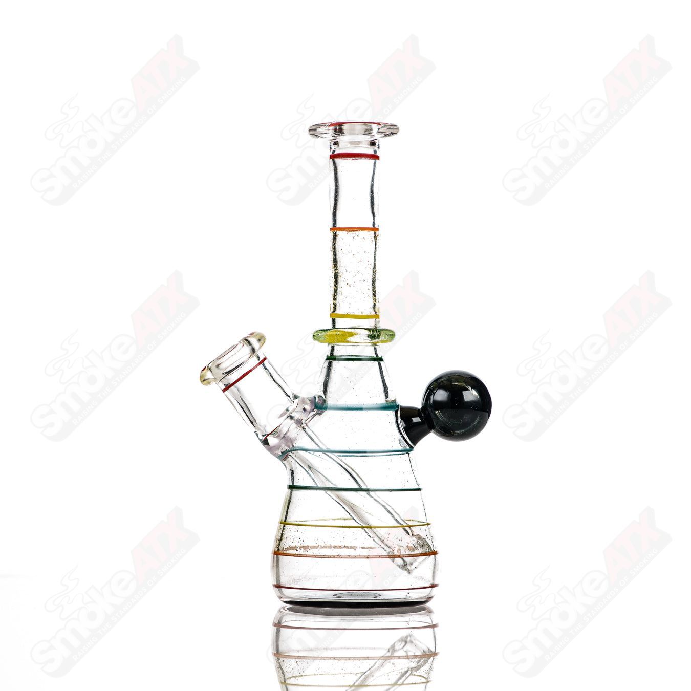 #2 14mm UV Secret Double Rainbow Tube Dustorm Glass - Smoke ATX