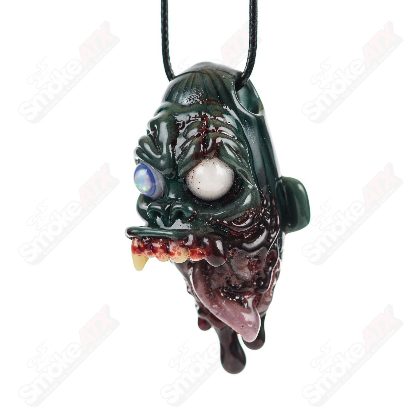 Ripped Jaw Pendant Firefly x Ghost Glass - Smoke ATX